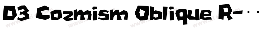 D3 Cozmism Oblique R字体转换